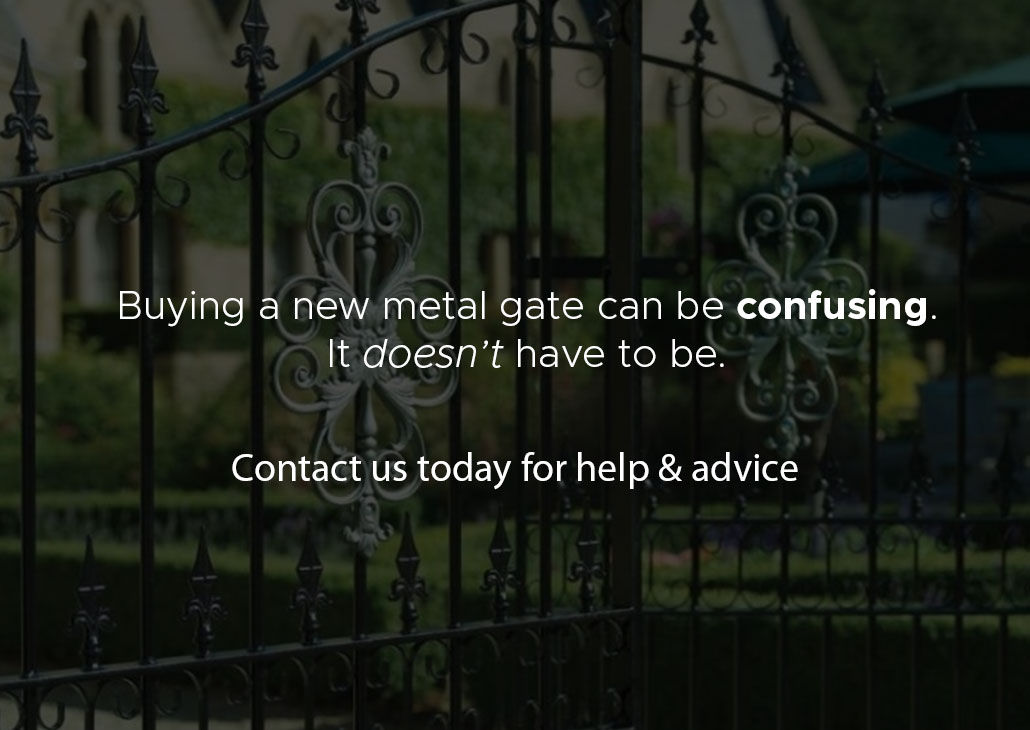 Buying a new metal gate can be confusing. 