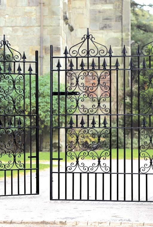 Decorative custom built gates in a bespoke style