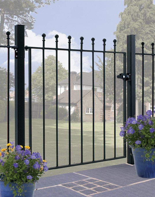 Manor Garden Gate Design Features Ball Top Finials