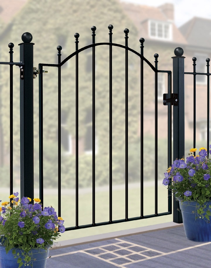 Weston Ball Top Metal Garden Gate Design