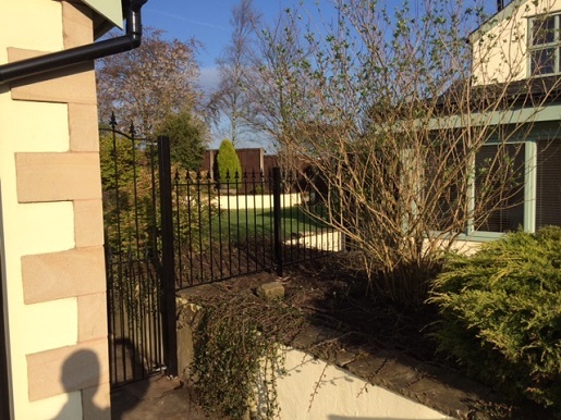 Saxon metal gate and fencing project in Lancashire