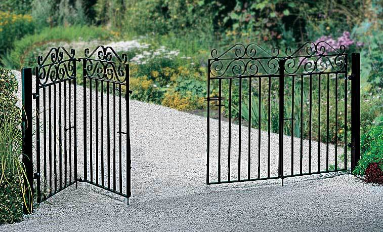 Bi folding driveway gates fitted to a home in cheshire