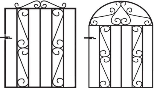 Clifton metal garden gate designs