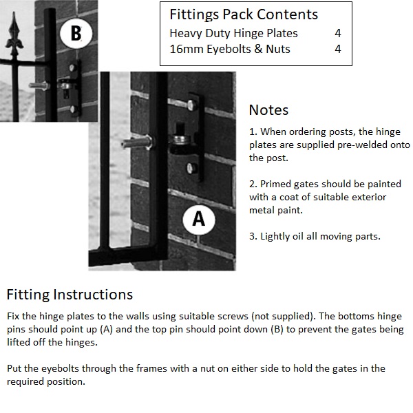 Heavy duty double gate hinge design