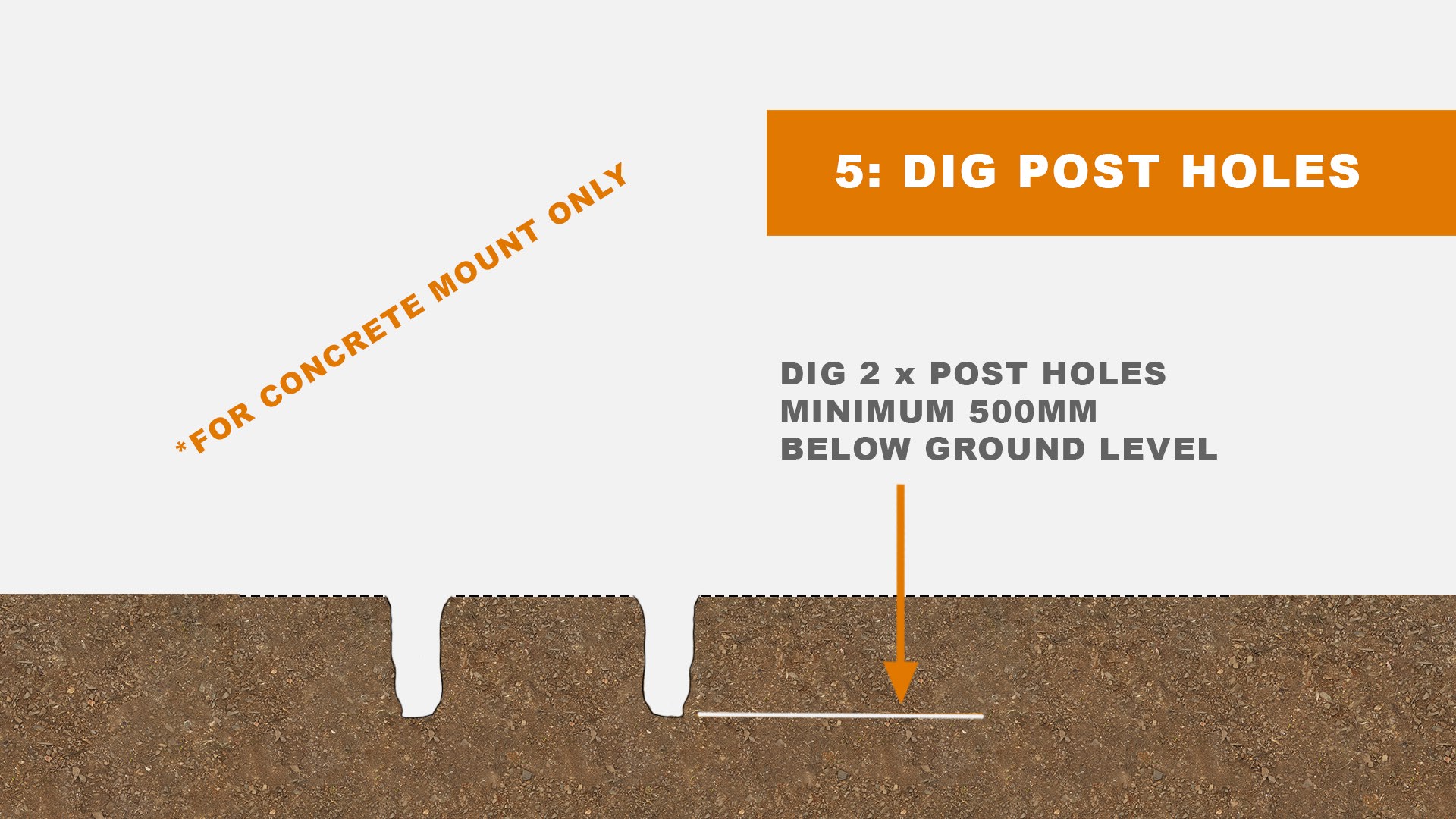 Digging posts holes