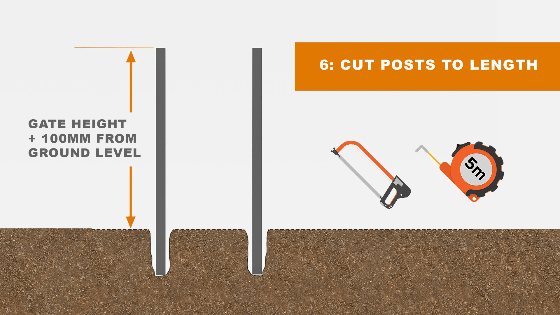 Cutting posts to length