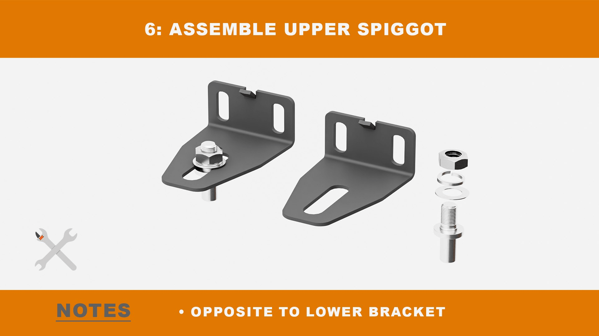 Assemble the upper spigot diagram