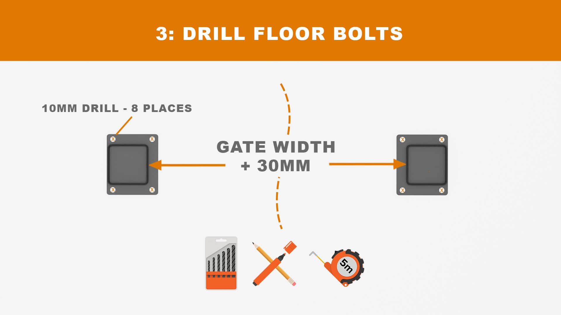 Drill floor bolts diagram