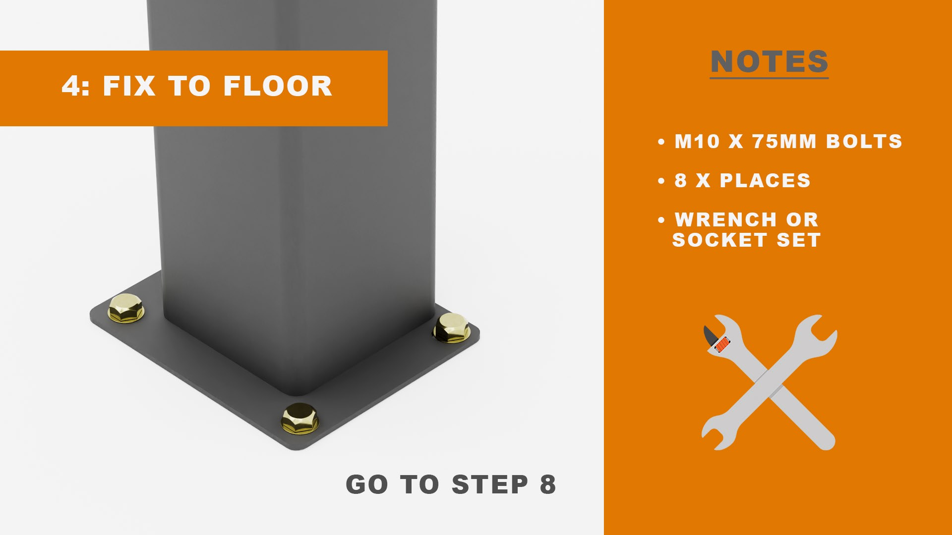 Fix to floor diagram