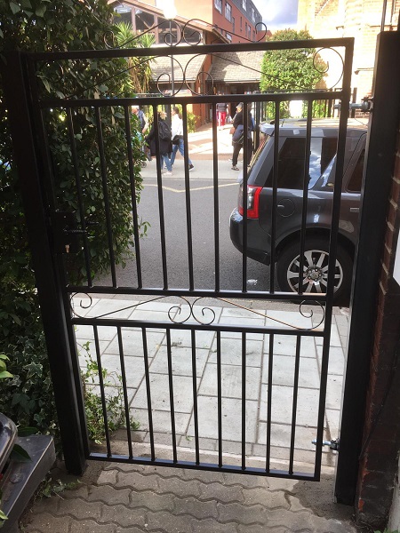 Marlborough metal security gate in London