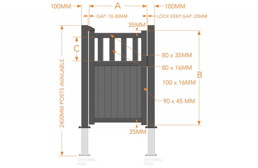 Oxfordshire aluminium gate specification