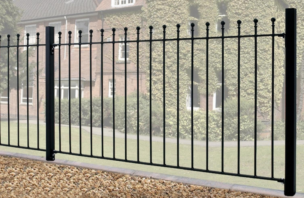 Manor Wrought Iron Style Metal Garden Fence Panels