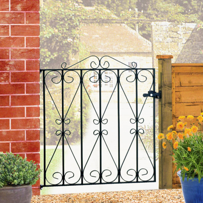 Regent Wrought Iron Style Metal Garden Gate Cheap Regent Wrought